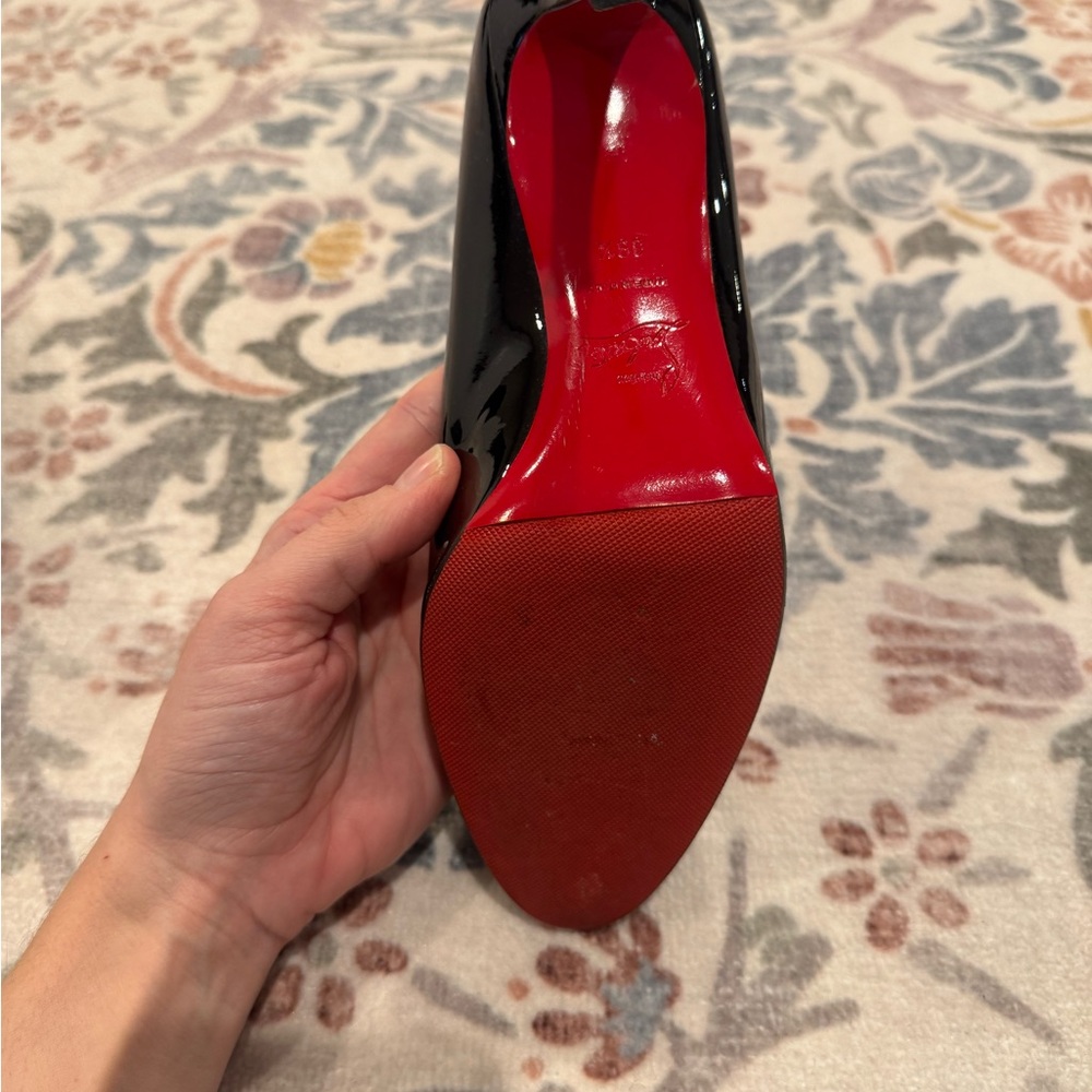 Louboutin Simple Pump 100mm Black Patent - Picture 3 of 11